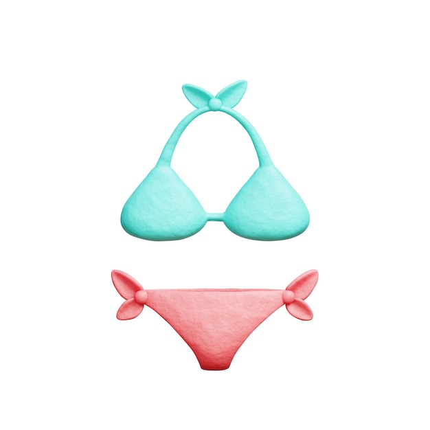 Bikini 3D Élément de plage d'été Vacances de vacances