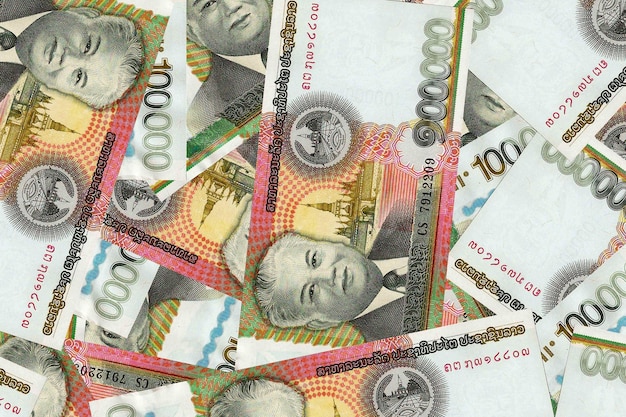 Billet de banque aléatoire Laos Devise 100000 LAK