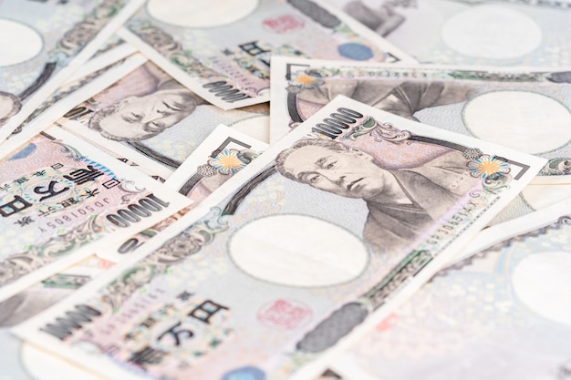 Billet de banque japonais, le yen est la monnaie officielle du Japon