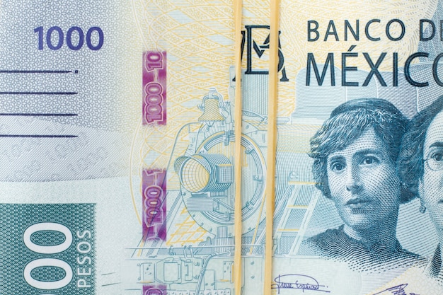 Billet mexicain avec élastique