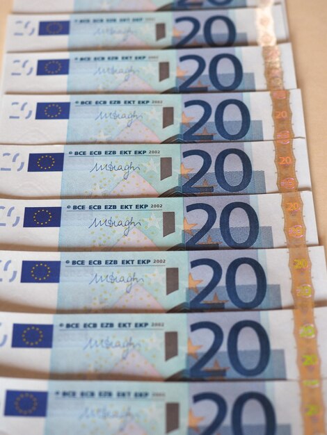 Billets en euros (EUR), Union européenne (UE)