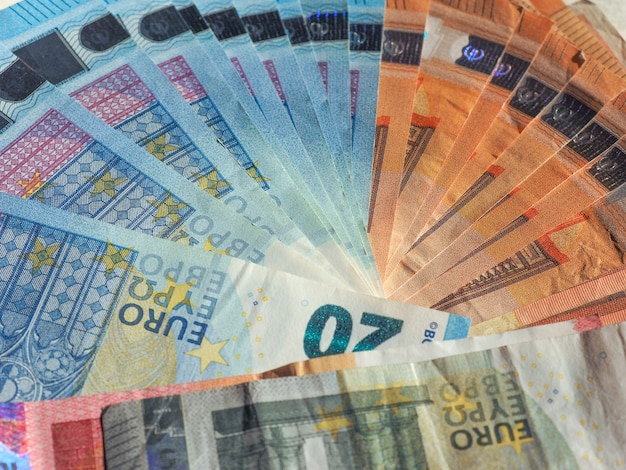 Billets en euros, fond de l'Union européenne