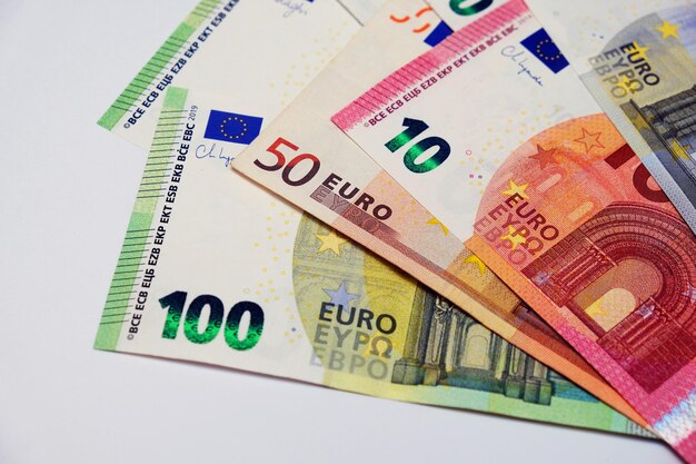 Billets en euros Monnaie de l'Europe Photo de haute qualité
