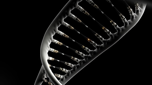 Biologie cellulaire humaine Structure moléculaire de l'ADN IA générative