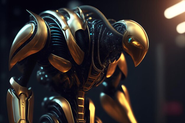 Photo biomécanique alien robot sci fi