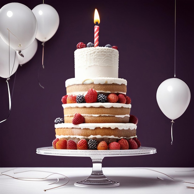 Birthday Cake est une image unique et en haute résolution pour les fêtes et les événements
