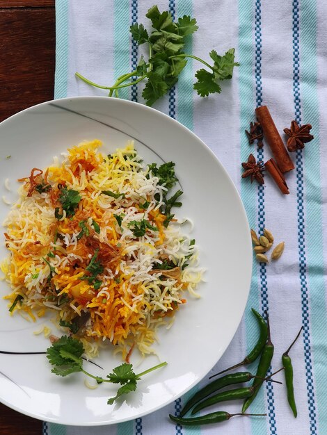 Photo biryani aux légumes