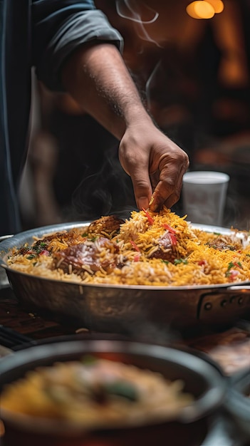 Biryani est un plat de riz mélangé