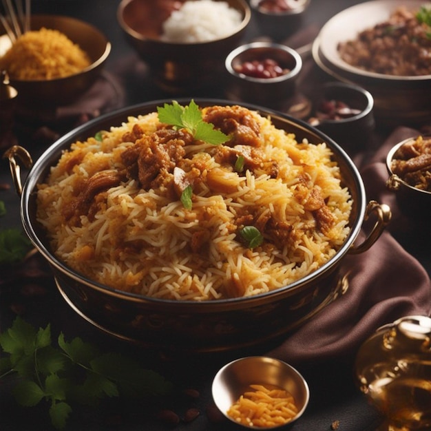 biryani photographie culinaire savoureux biryani