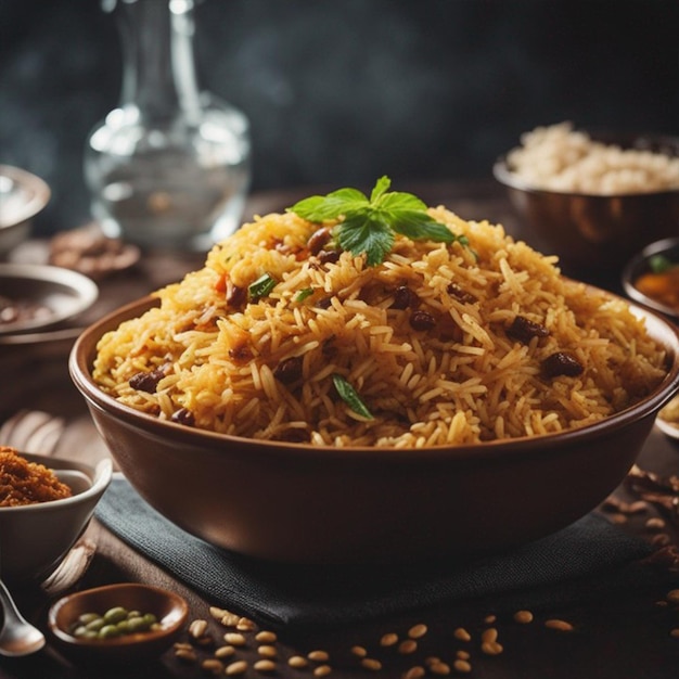 biryani photographie culinaire savoureux biryani