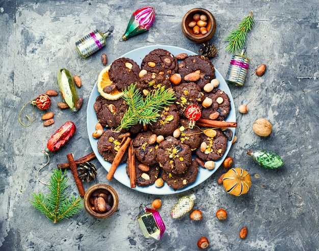 Biscuit au chocolat de fête