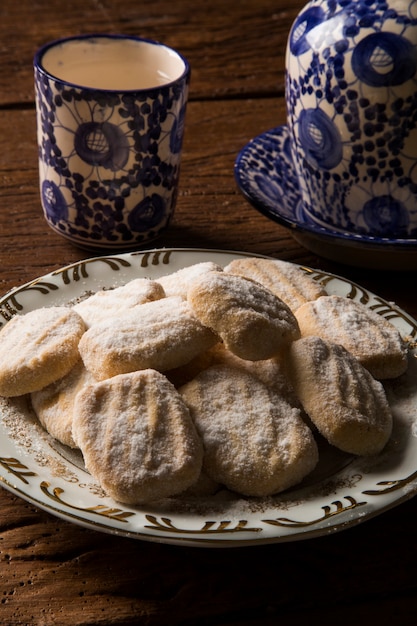 Biscuit aux marrons sur la table