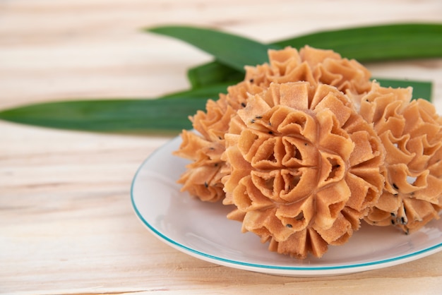 Biscuit croustillant aux fleurs de lotus