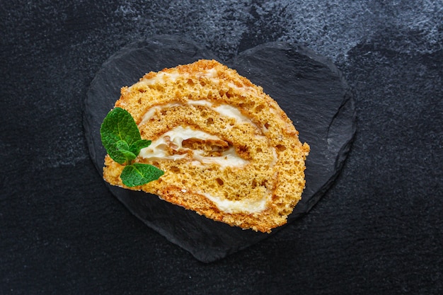 biscuit gâteau roulé crème