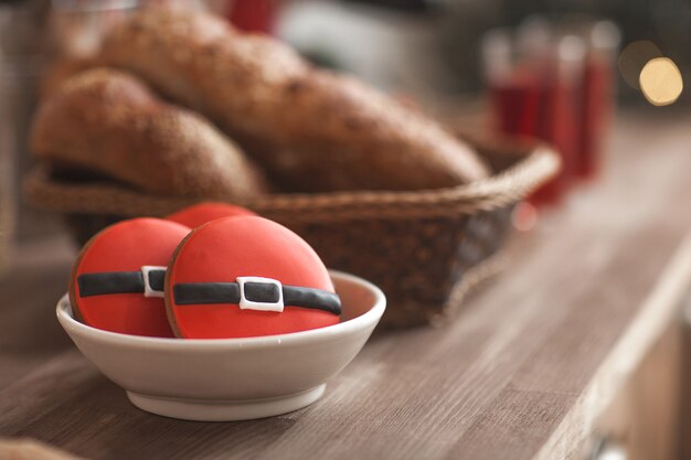 Biscuit de Noël. Pain d'épice. Fond de Noël.