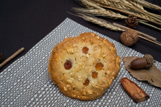 Biscuit sur table, dessert maison, boulangerie