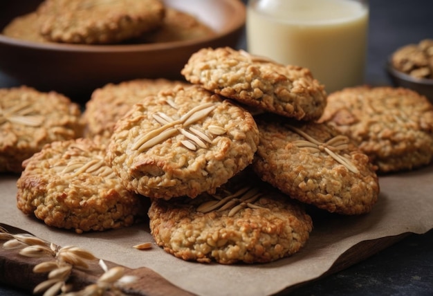 Les biscuits Anzac, ce sont des biscuits sucrés à base d'avoine et de noix de coco.