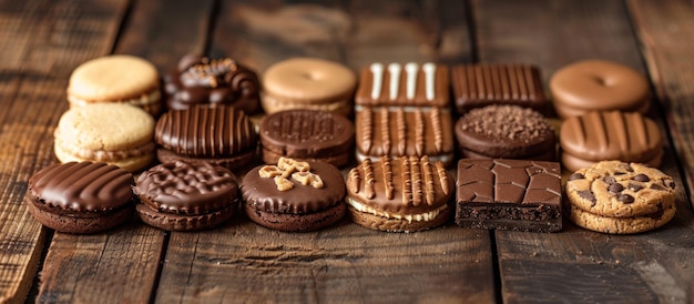 Des biscuits assortis sur une table