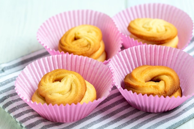 Biscuits au beurre danois traditionnels