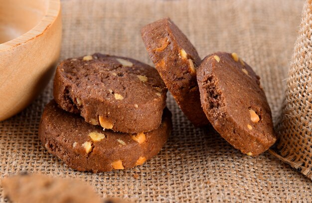 Biscuits au chocolat et aux arachides