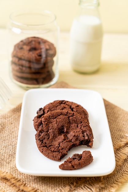 biscuits au chocolat aux pépites de chocolat