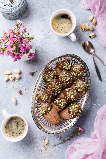 Biscuits au chocolat faits maison Madeleine