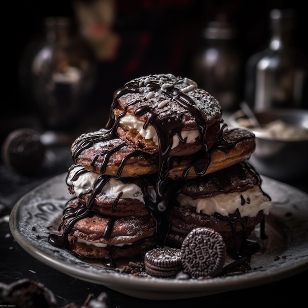 Des biscuits au chocolat de Noël