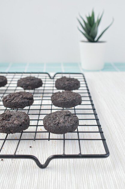 Biscuits au chocolat noir