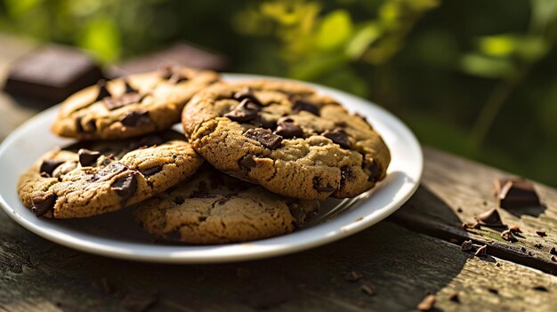 Des biscuits au chocolat parfaitement dorés aux bords croustillants rencontrent un centre gluant avec des morceaux de chocolat