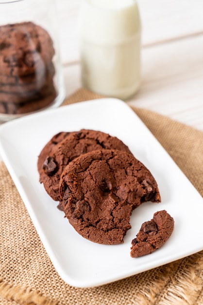 biscuits au chocolat avec pépites de chocolat