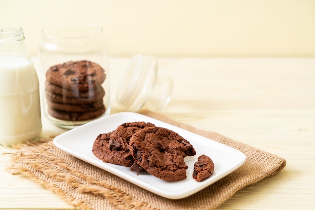 biscuits au chocolat avec pépites de chocolat