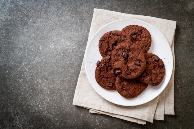 biscuits au chocolat avec pépites de chocolat