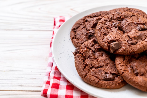 biscuits au chocolat avec pépites de chocolat