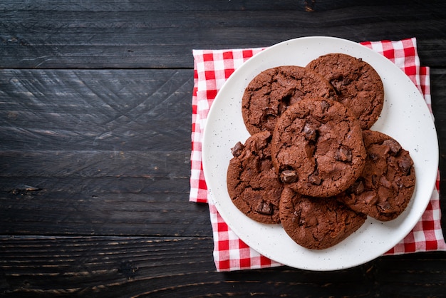 biscuits au chocolat avec pépites de chocolat