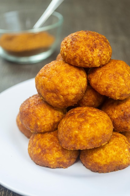 Photo biscuits au fromage de palme un aliment délicieux au goût sucré et salé