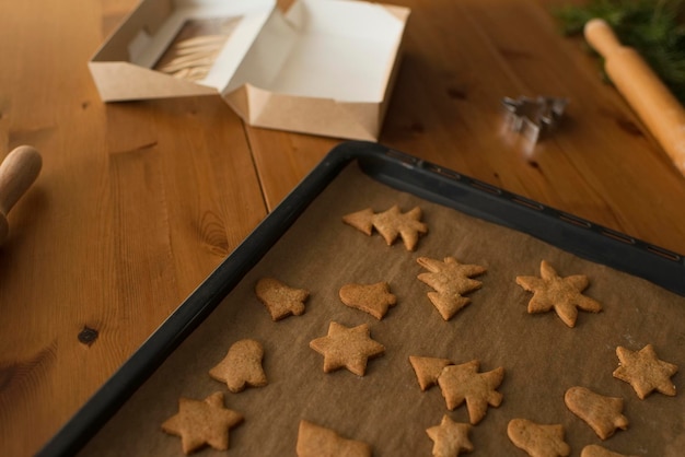 Biscuits au gingembre du four