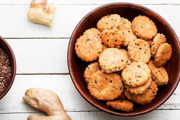 Biscuits au gingembre non sucrés