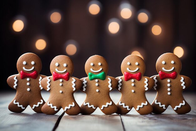 Biscuits au pain d'épice en forme de vacances festives