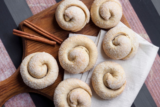 Biscuits au sucre d'escargot à la cannelle