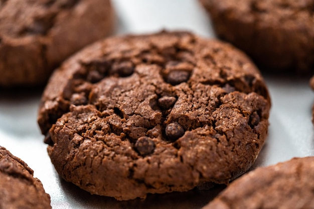 Biscuits aux pépites de chocolat double