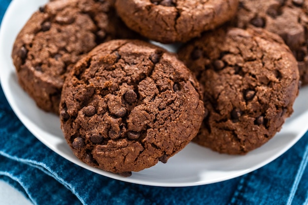 Biscuits aux pépites de chocolat double