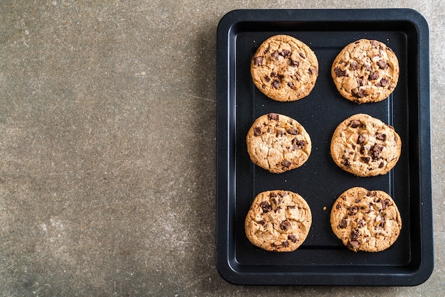 biscuits aux pépites de chocolat noir