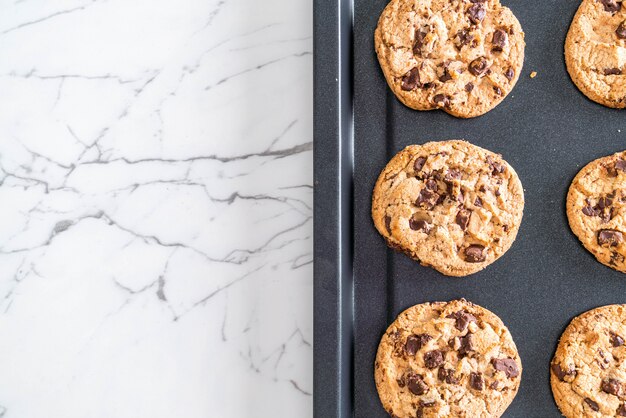 biscuits aux pépites de chocolat noir