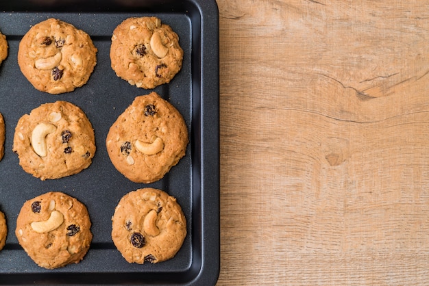 biscuits aux raisins et noix de cajou