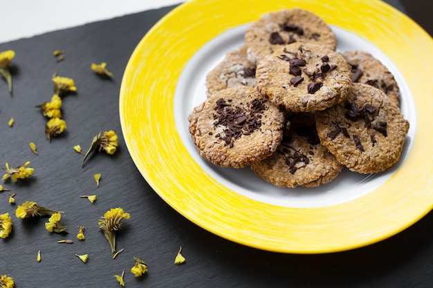 Biscuits à l'avoine au chocolat