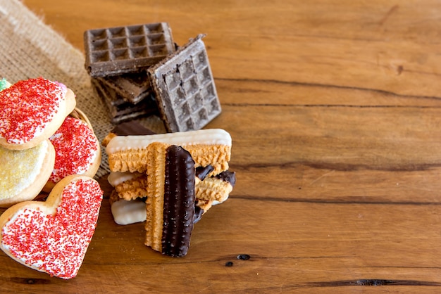 Biscuits et biscuits, farcis et faits maison.