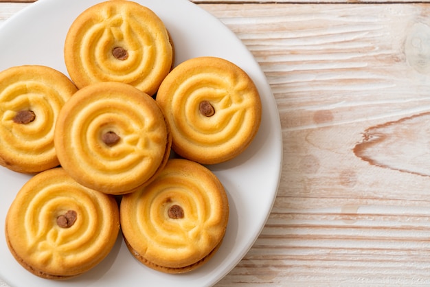 biscuits à la crème au chocolat