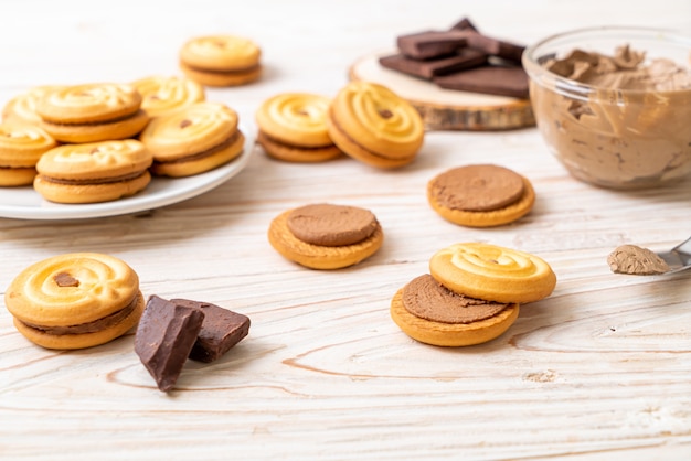 biscuits à la crème au chocolat