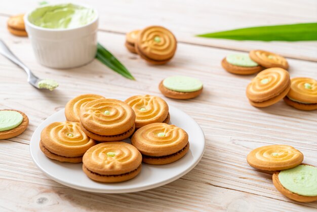 biscuits à la crème de pandan