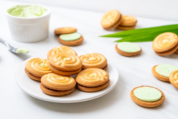 biscuits à la crème de pandan